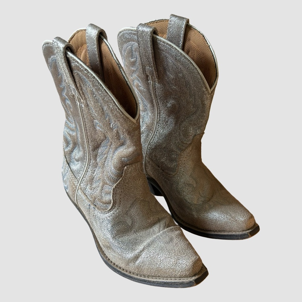 Laredo Women's Silver Mid Calf Western Boots US6